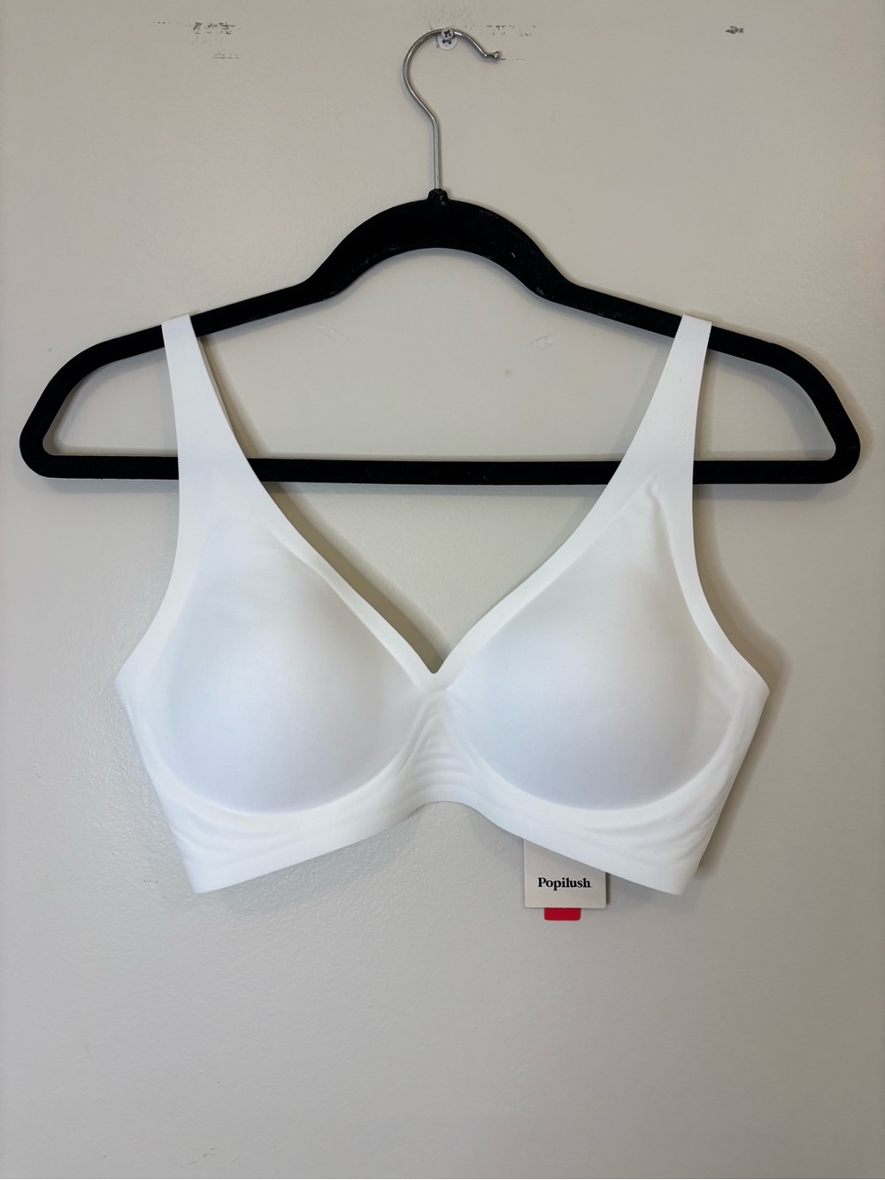 Popilush Smooth Wireless White Bra — Everyday Comfort